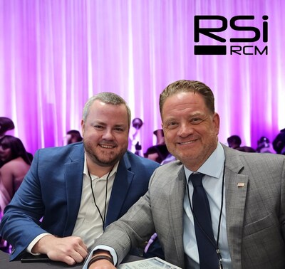 Left to right: RSi COO Bob Ellison and CEO Brent D. Rollins are all smiles at the South Carolina Top Workplaces 2025 Awards.