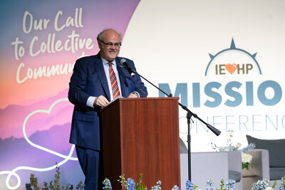 IEHP Chief Executive Officer Jarrod McNaughton speaks at the 2025 Mission Conference, which recognizes community initiatives, physicians, organizations and individuals committed to providing high-quality care in the Inland Empire.