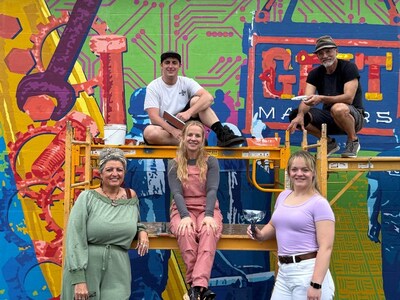 Creative team who developed and designed the mural