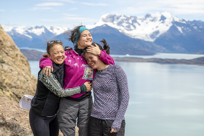 Mother and her daughters enjoying a Backroads Women's Adventures Walking & Hiking trip