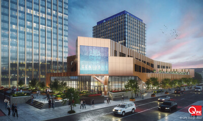 Rendering of INSPYRE Innovation Hub in Syracuse, NY. Set to open late summer 2025.