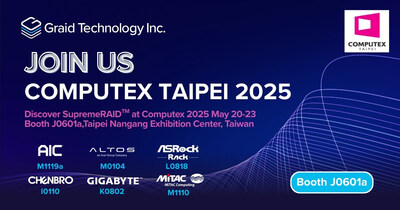 SupremeRAID™ featured at COMPUTEX Taipei 2025 booth J0601a