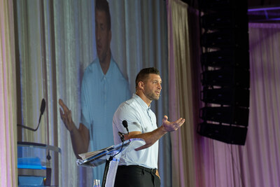 Tim Tebow speaking at Florida Southern College