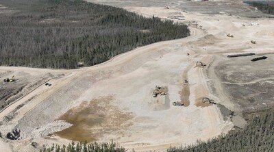 Dry-Stack Tailings Area Water Management Pond Construction (CNW Group/Foran Mining Corporation)