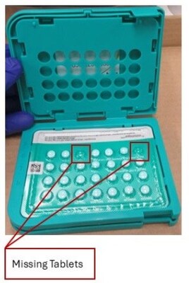 Public advisory - One lot of Seasonique birth control recalled due to missing pills - Lot 100058977 (CNW Group/Health Canada (HC))
