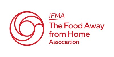 The new brand logo includes a graphic depiction of four intersecting “swirls” that represent segments of the industry joining together through the work of the association to empower, nurture, and connect the whole ecosystem. (PRNewsfoto/IFMA The Food Away from Home Association)
