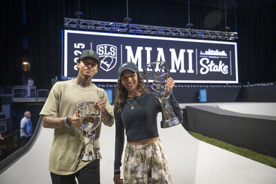 Monster Energy’s Nyjah Huston and Rayssa Leal Claim Victories at SLS Miami 2025 Street Skateboarding Competition