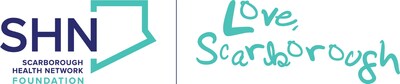 Scarborough Health Network Foundation logo with the Love, Scarborough campaign logo (CNW Group/Scarborough Health Network Foundation)