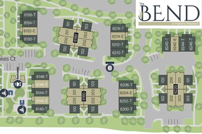 Growth is happening at The Bend at Highland Meadows! The next phase is in progress, bringing stacked ranch apartments and townhomes to this vibrant Loveland community. Move in early 2026!