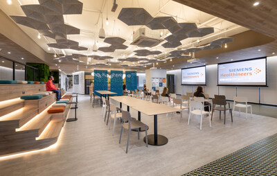 A photo of the Work Cafe at Siemens Healthineers Headquarters