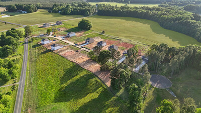 Aerial View of Running Creek by Century Communities | New Construction Homes in Locust, NC