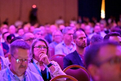 Attendees listen closely during a session at Info-Tech LIVE 2025 in Las Vegas. (CNW Group/Info-Tech Research Group)