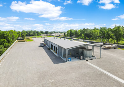 Arial view of Quantix Port Allen tank wash location