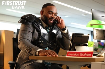 Brandon Graham will be featured in Firstrust’s new “Edge” campaign, playing on his reputation as one of the NFL’s most-feared edge rushers.