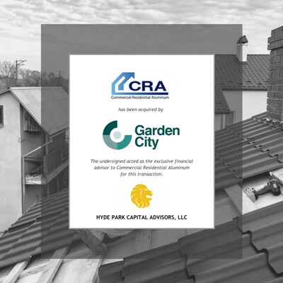 Tombstone of Commercial Residential Aluminum on its Sale to Garden City Equity