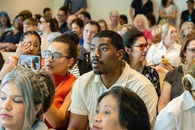 Visitors at a Poetry Foundation event. Photograph by Sarah Joyce, courtesy of the Poetry Foundation