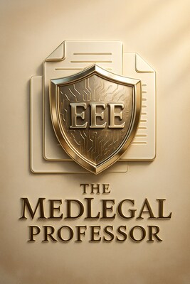 This emblem symbolizes the core promise of the EEE AI Governance Protocol™: to act as a shield for licensed professionals. In an era where ungoverned AI creates significant malpractice risks, the protocol provides an enforcement-grade defense. It protects professional duties, public trust, and careers by ensuring every AI-driven action is legally and ethically sound. (PRNewsfoto/The MedLegal Professor)