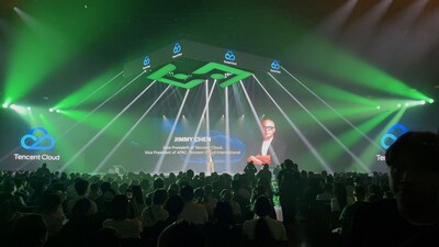 Jimmy Chen, Vice President of APAC, Tencent Cloud, delivering a keynote at Bitkub Summit 2025 on how Cloud and AI technologies are set to drive transformation for Web3 ecosystems Jimmy Chen, Vice President of APAC, Tencent Cloud, delivering a keynote at Bitkub Summit 2025 on how Cloud and AI technologies are set to drive transformation for Web3 ecosystems