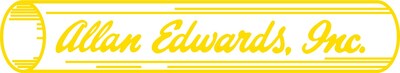 Allan Edwards, Inc. logo featuring a yellow pipe (PRNewsfoto/Allan Edwards, Inc.)