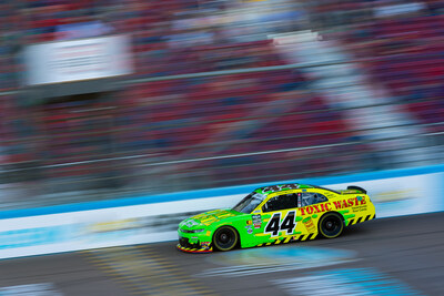 Toxic Waste® Hazardously Sour Candy® Camaro hitting the track - driven by NASCAR driver Brennan Poole.