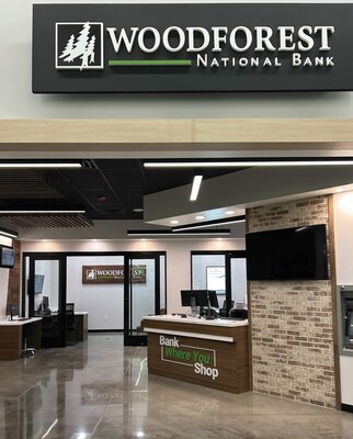 Woodforest National Bank’s newest branch in The Villages, Florida, is located inside Walmart at 1115 Waxman Drive.